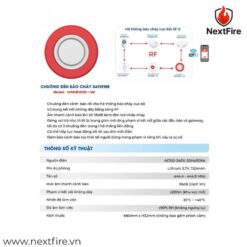 Chuông đèn báo cháy SafeFire HM2WD-W